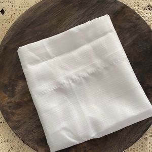 Mainstays valance white textured curtain valance linen look 56x14 open package